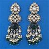 Indo Western Long Earring with Mehndi Plating