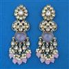 Indo Western Long Earring with Mehndi Plating