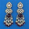 Indo Western Long Earring with Mehndi Plating