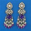 Indo Western Long Earring with Mehndi Plating