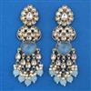 Indo Western Long Earring with Mehndi Plating