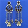 Indo Western Long Earring with Mehndi Plating
