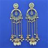 Indo Western Long Earring with Mehndi Plating