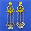 Indo Western Long Earring with Mehndi Plating