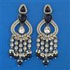 Indo Western Pearl Earring with Mehndi Plating