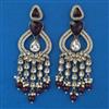 Indo Western Pearl Earring with Mehndi Plating