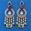 Indo Western Pearl Earring with Mehndi Plating