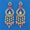 Indo Western Pearl Earring with Mehndi Plating
