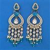 Indo Western Pearl Earring with Mehndi Plating