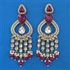 Indo Western Pearl Earring with Mehndi Plating