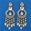 Indo Western Pearl Earring with Mehndi Plating