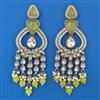 Indo Western Pearl Earring with Mehndi Plating
