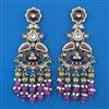 Indo Western Birds Earring with Mehndi Plating