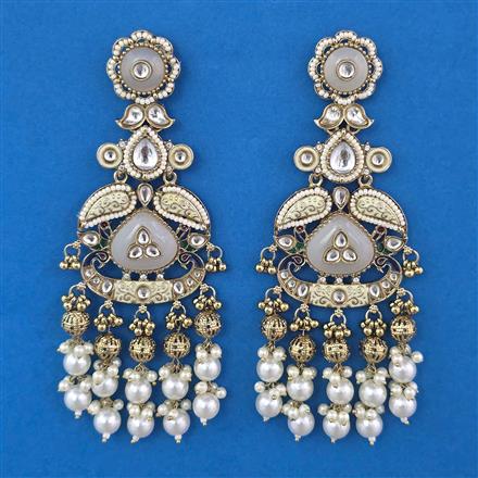Indo Western Birds Earring with Mehndi Plating