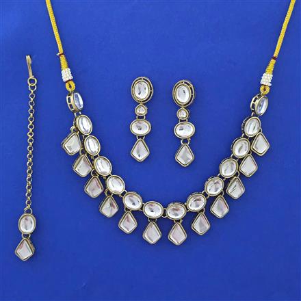 Indo Western Classic Necklace with Mehndi Plating