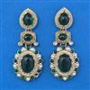 Indo Western Pearl Earring With Mehndi Plating