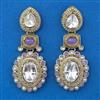 Indo Western Pearl Earring With Mehndi Plating