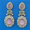Indo Western Pearl Earring With Mehndi Plating