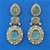 Indo Western Pearl Earring With Mehndi Plating