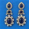 Indo Western Pearl Earring With Mehndi Plating