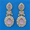 Indo Western Pearl Earring With Mehndi Plating
