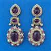 Indo Western Pearl Earring With Mehndi Plating