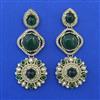 Indo Western Pearl Earring With Mehndi Plating