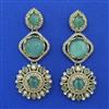 Indo Western Pearl Earring With Mehndi Plating