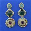 Indo Western Pearl Earring With Mehndi Plating