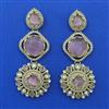 Indo Western Pearl Earring With Mehndi Plating