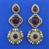 Indo Western Pearl Earring With Mehndi Plating