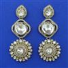 Indo Western Pearl Earring With Mehndi Plating