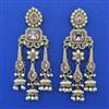 Indo Western Long Earring With Mehndi Plating