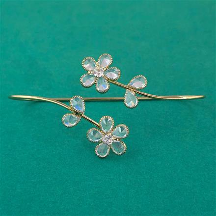 Indo Western Plam Cuffring with Rhodium Plating Gold Plating Mehndi Plating