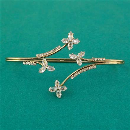 Indo Western Plam Cuffring with Rhodium Plating Gold Plating Mehndi Plating