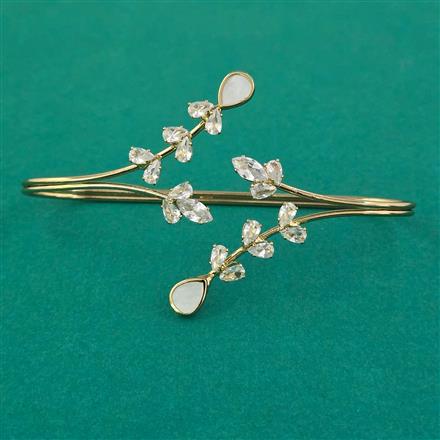 Indo Western Plam Cuffring with Rhodium Plating Gold Plating Mehndi Plating
