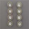 Indo Western Long Earring With Mehndi Plating