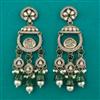 Indo Western Long Earring with Mehndi Plating