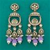 Indo Western Long Earring with Mehndi Plating