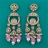Indo Western Long Earring with Mehndi Plating