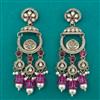 Indo Western Long Earring with Mehndi Plating
