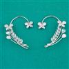 Indo Western Earcuff with Rhodium Plating Gold Plating