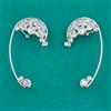 Indo Western Earcuff with Rhodium Plating Gold Plating