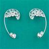 Indo Western Earcuff with Rhodium Plating Gold Plating