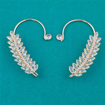Indo Western Earcuff with Rhodium Plating Gold Plating
