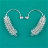 Indo Western Earcuff with Rhodium Plating Gold Plating