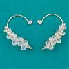 Indo Western Earcuff with Rhodium Plating Gold Plating