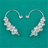 Indo Western Earcuff with Rhodium Plating Gold Plating