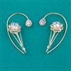 Indo Western Earcuff with Rhodium Plating Gold Plating