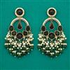 Indo Western Long Earring with Mehndi Plating